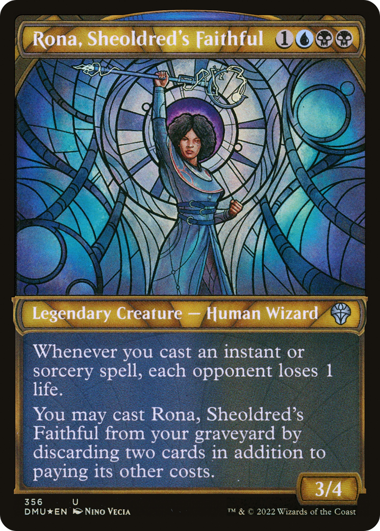 Rona, Sheoldred's Faithful (Textured Foil) (DMU-356) (Showcase) [Dominaria United] Foil