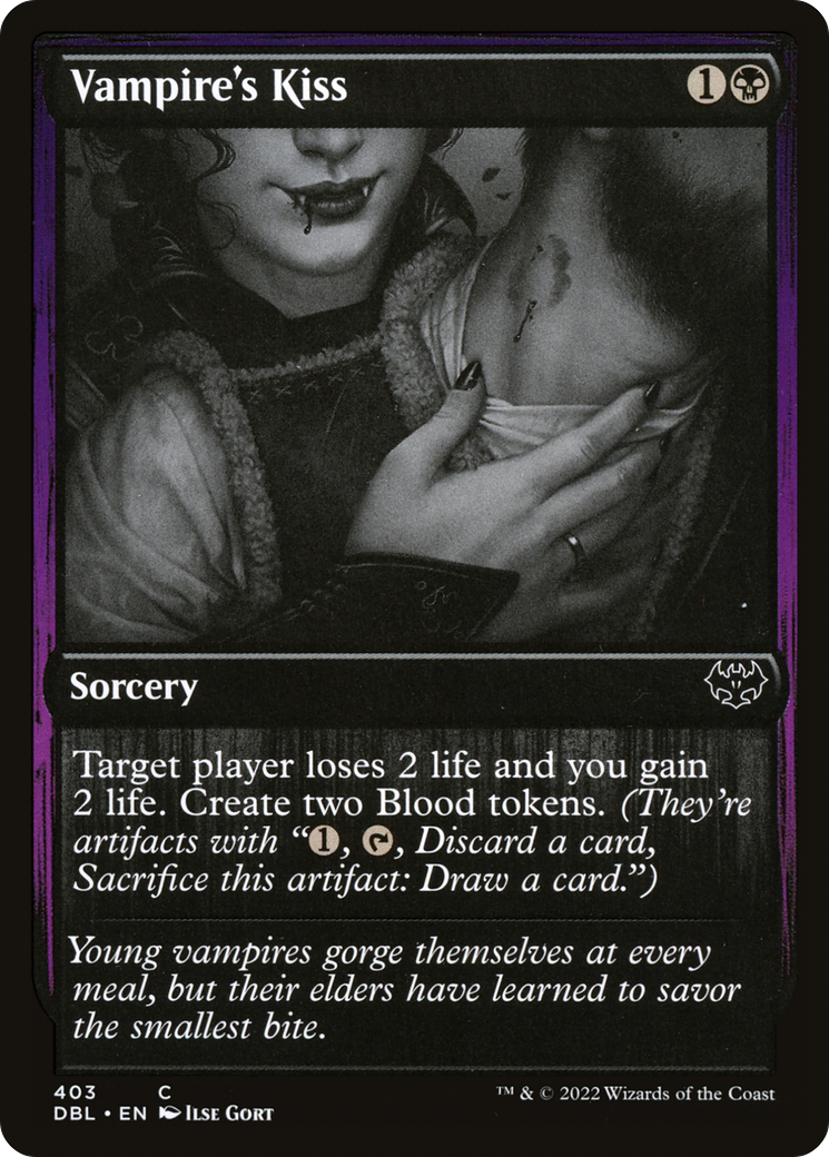 Vampire's Kiss (DBL-403) [Innistrad: Double Feature] Foil