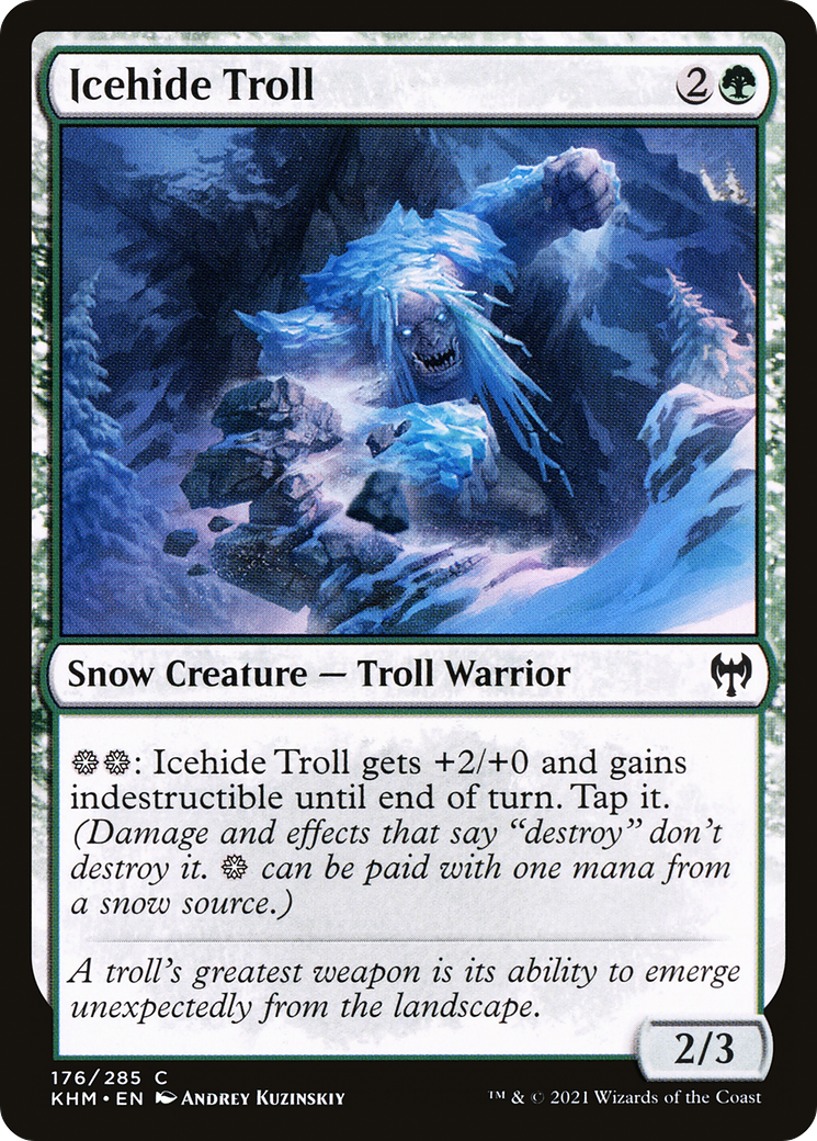 Icehide Troll (KHM-176) [Kaldheim] Foil