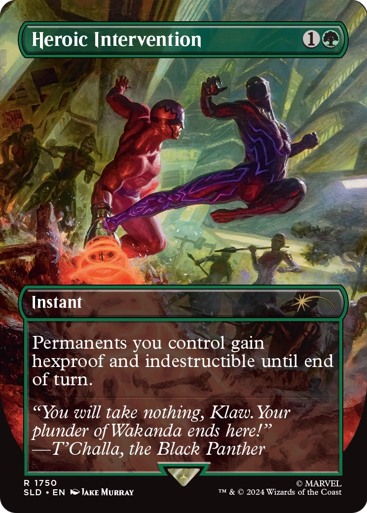 Heroic Intervention (SLD-1750) (Borderless) [Secret Lair Drop]