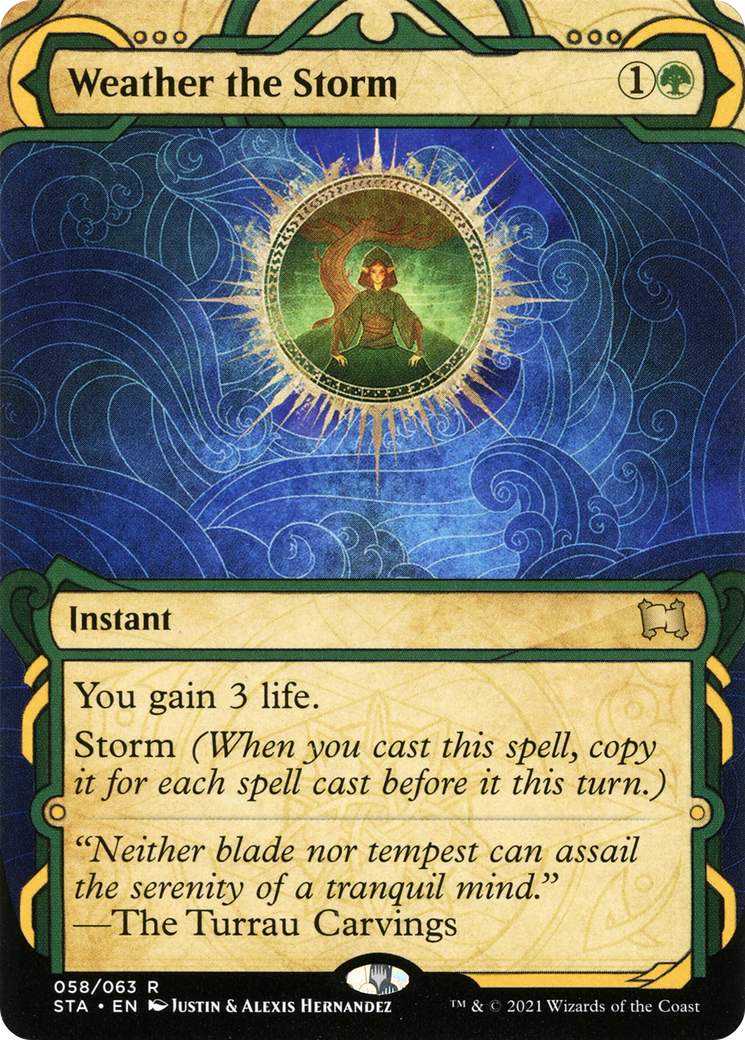 Weather the Storm (STA-058) (Showcase) (Borderless) [Strixhaven Mystical Archive] Foil