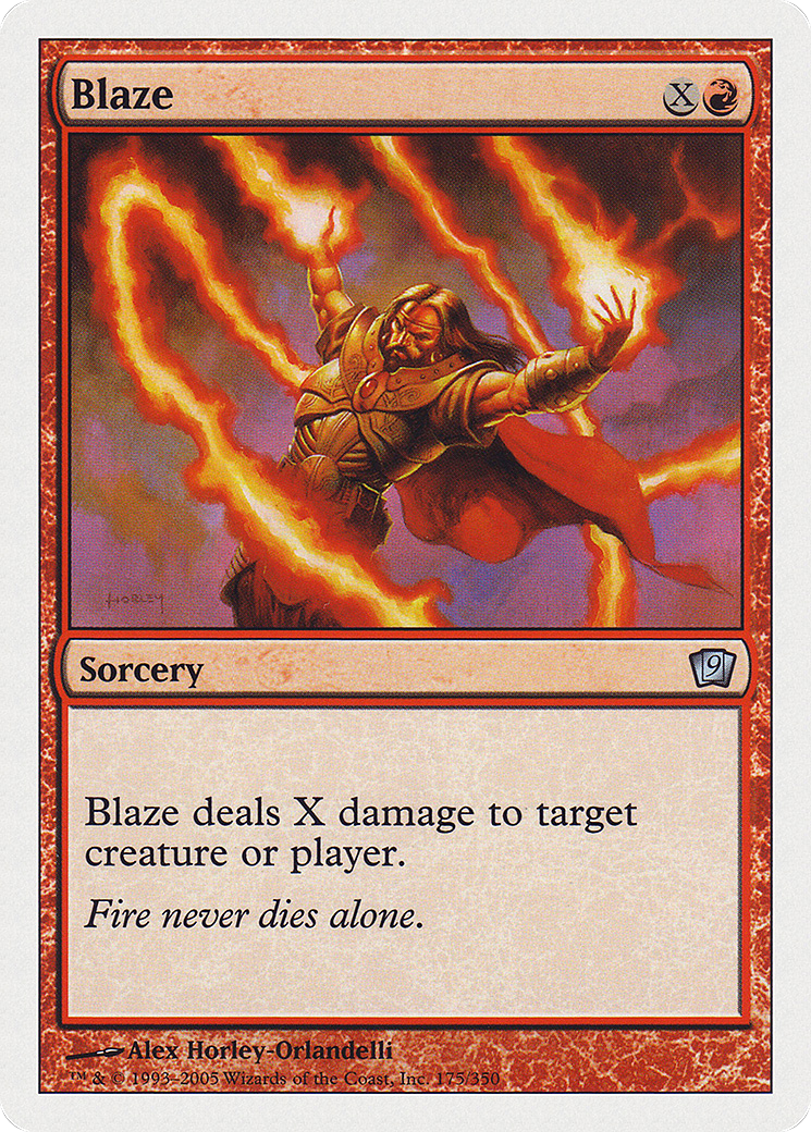 Blaze (9ED-175) [9th Edition] Foil