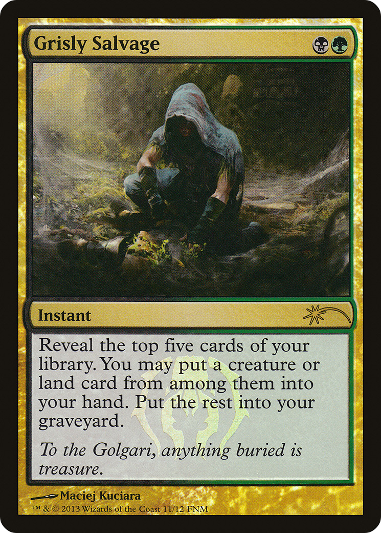 Grisly Salvage [Friday Night Magic 2013] Foil