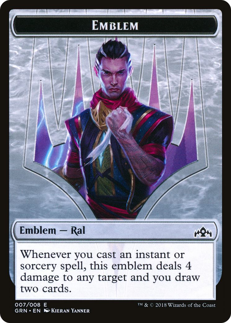 Emblem - Ral, Izzet Viceroy (GRN-007) [Guilds of Ravnica Tokens]