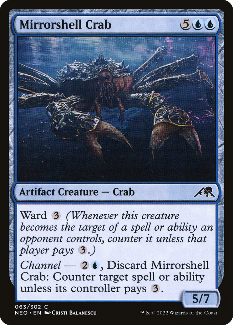 Mirrorshell Crab (NEO-063) [Kamigawa: Neon Dynasty]