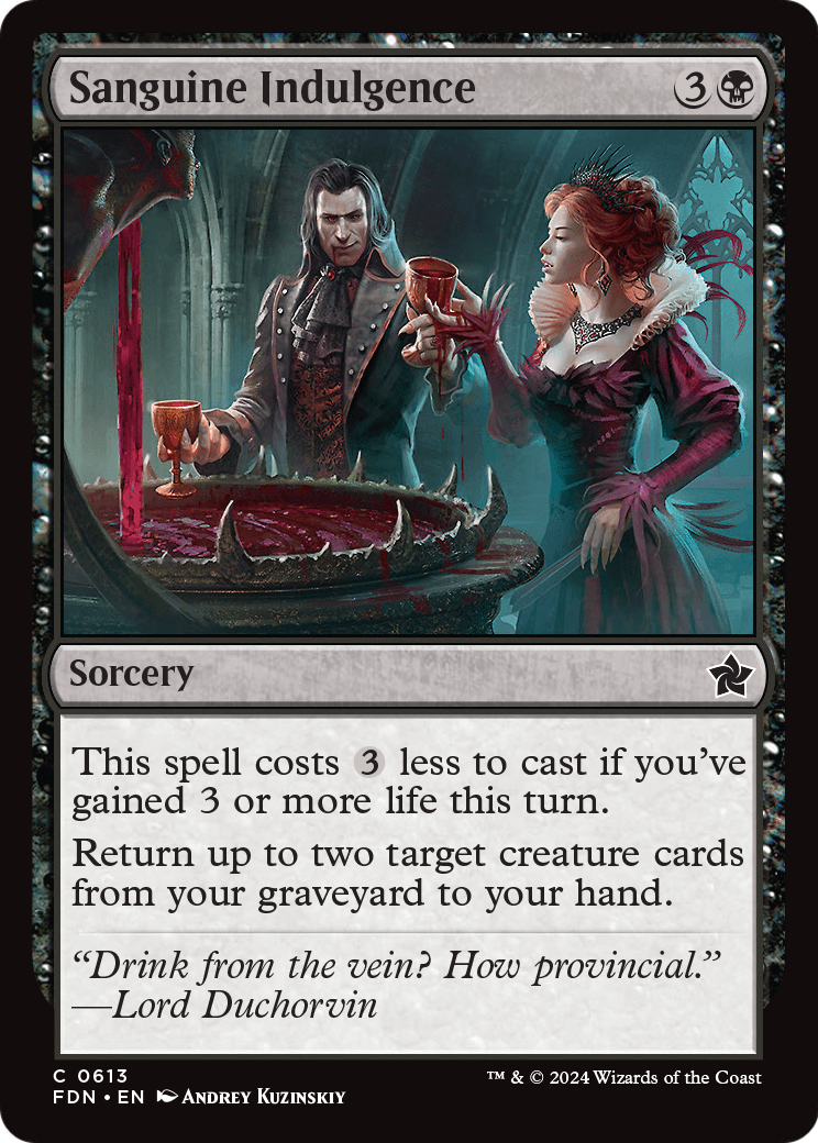 Sanguine Indulgence (FDN-613) [Foundations]