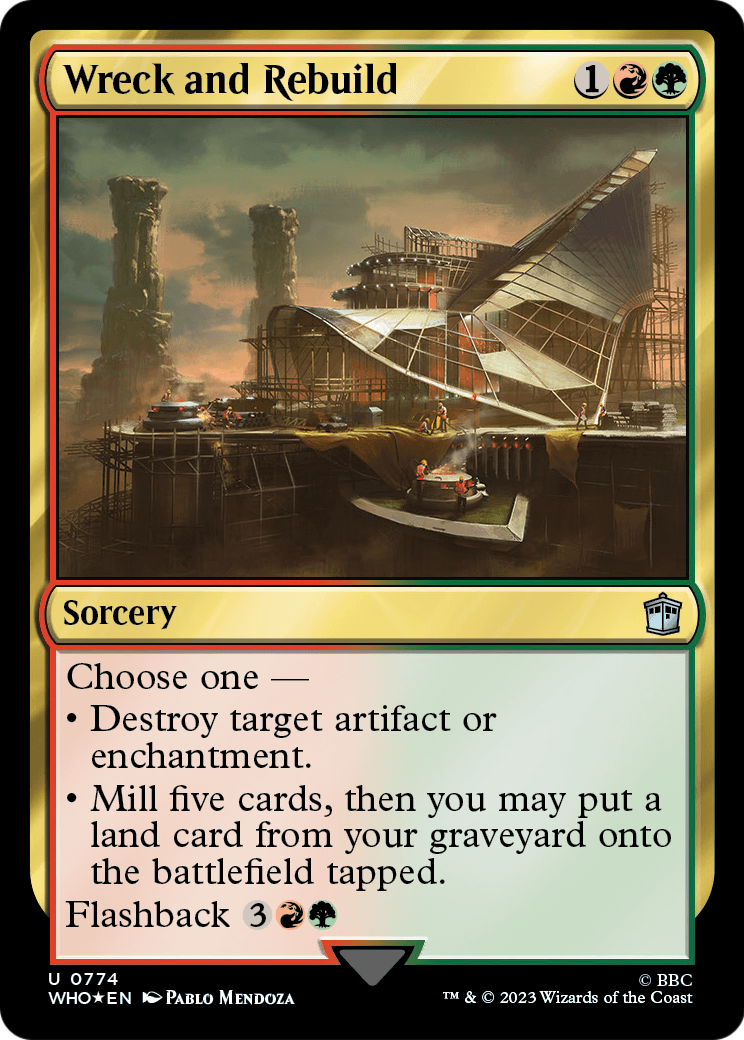 Wreck and Rebuild (Surge Foil) (WHO-774) [Doctor Who] Foil