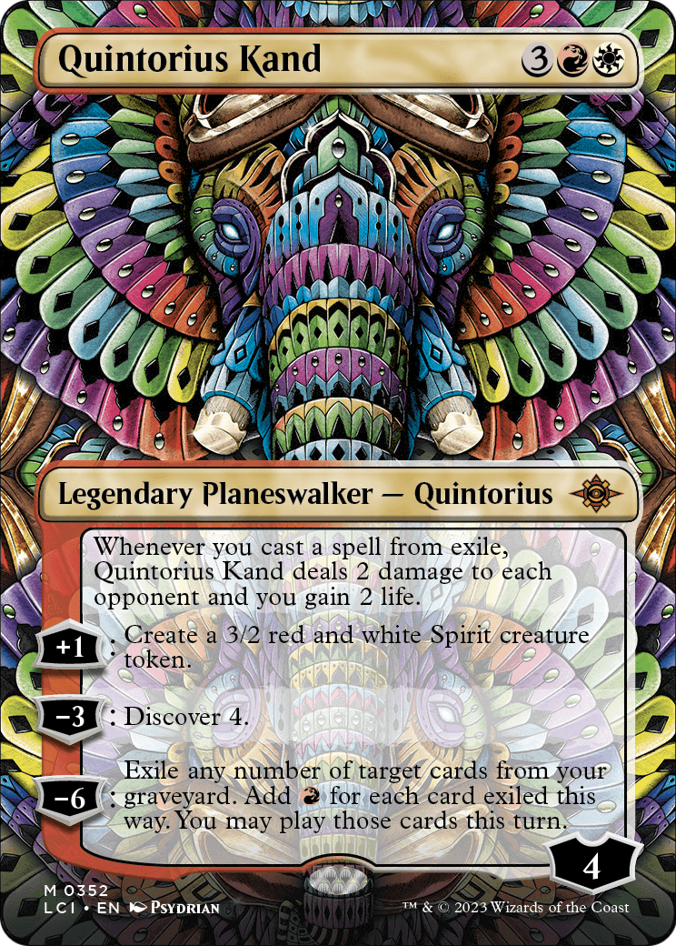 Quintorius Kand (LCI-352) (Borderless) [The Lost Caverns of Ixalan] Foil