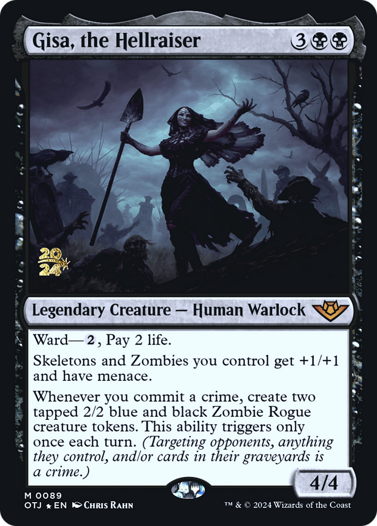 Gisa, the Hellraiser (PRE-089) [Outlaws of Thunder Junction Promos] Foil