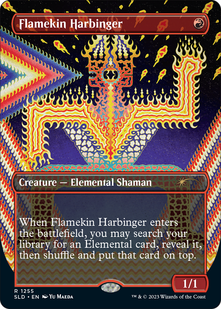 Flamekin Harbinger (SLD-1255) (Borderless) [Secret Lair Drop] Foil