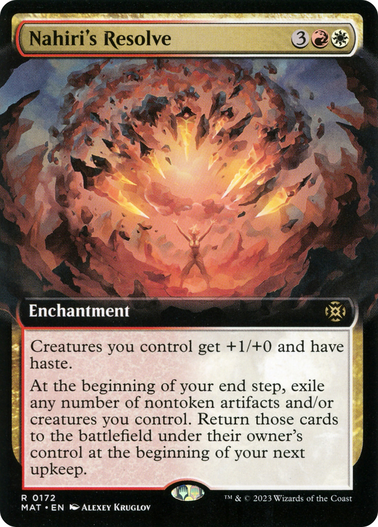 Nahiri's Resolve (Extended Art) (MAT-172) [March of the Machine: The Aftermath]