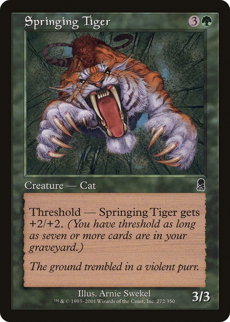 Springing Tiger (ODY-272) [Odyssey] Foil