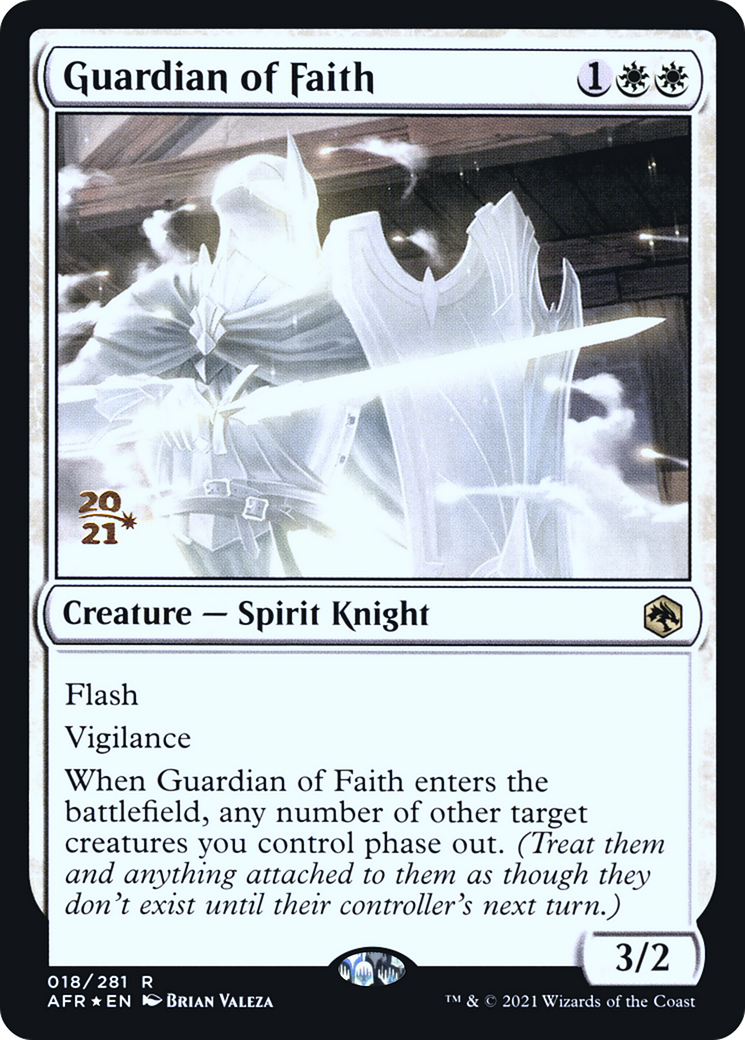 Guardian of Faith (PRE-018) [Adventures in the Forgotten Realms Promos] Foil