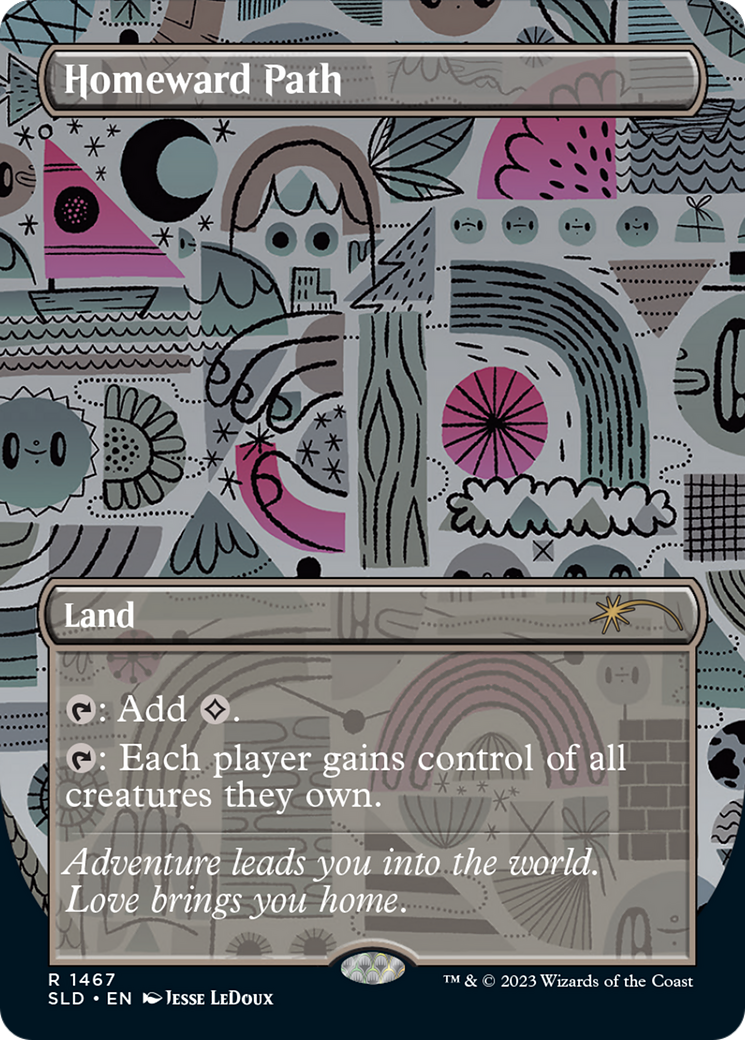 Homeward Path (SLD-1467) (Borderless) [Secret Lair Drop]