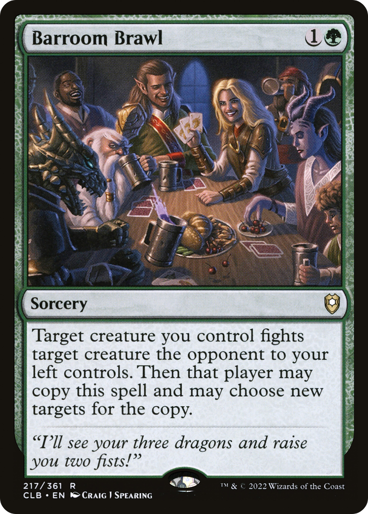 Barroom Brawl - Foil [Commander Legends: Battle for Baldur's Gate]