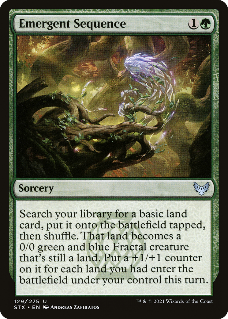 Emergent Sequence (STX-129) [Strixhaven: School of Mages] Foil