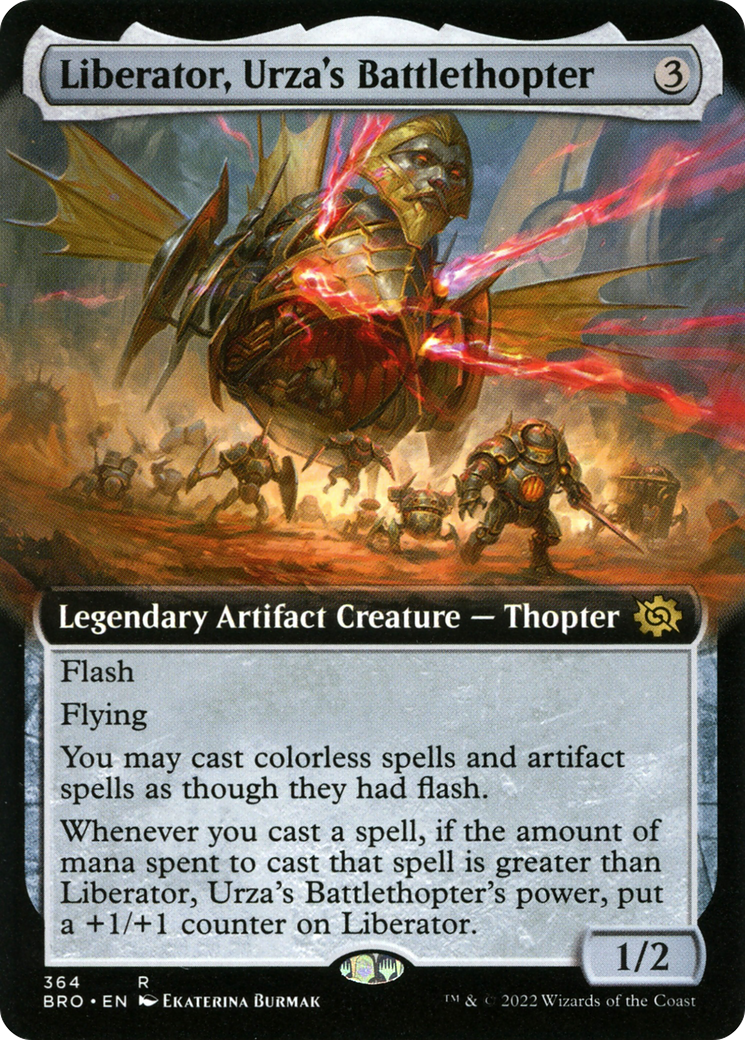 Liberator, Urza's Battlethopter (Extended Art) (BRO-364) [The Brothers' War] Foil