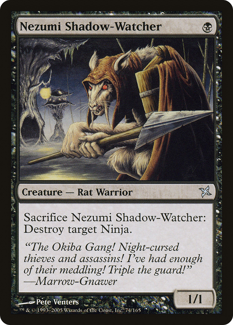 Nezumi Shadow-Watcher (BOK-074) [Betrayers of Kamigawa] Foil