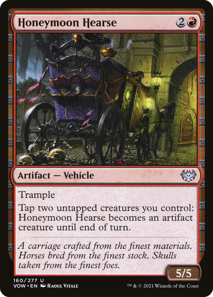 Honeymoon Hearse (VOW-160) [Innistrad: Crimson Vow] Foil