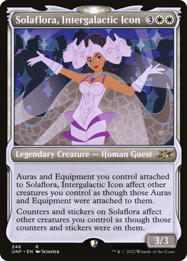 Solaflora, Intergalactic Icon - Foil - Showcase [Unfinity]