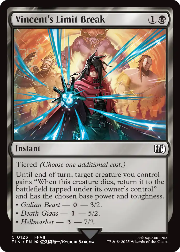 Vincent's Limit Break (FIN-126) [FINAL FANTASY] Foil