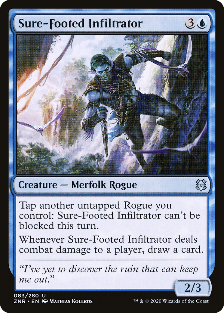 Sure-Footed Infiltrator (ZNR-083) [Zendikar Rising] Foil