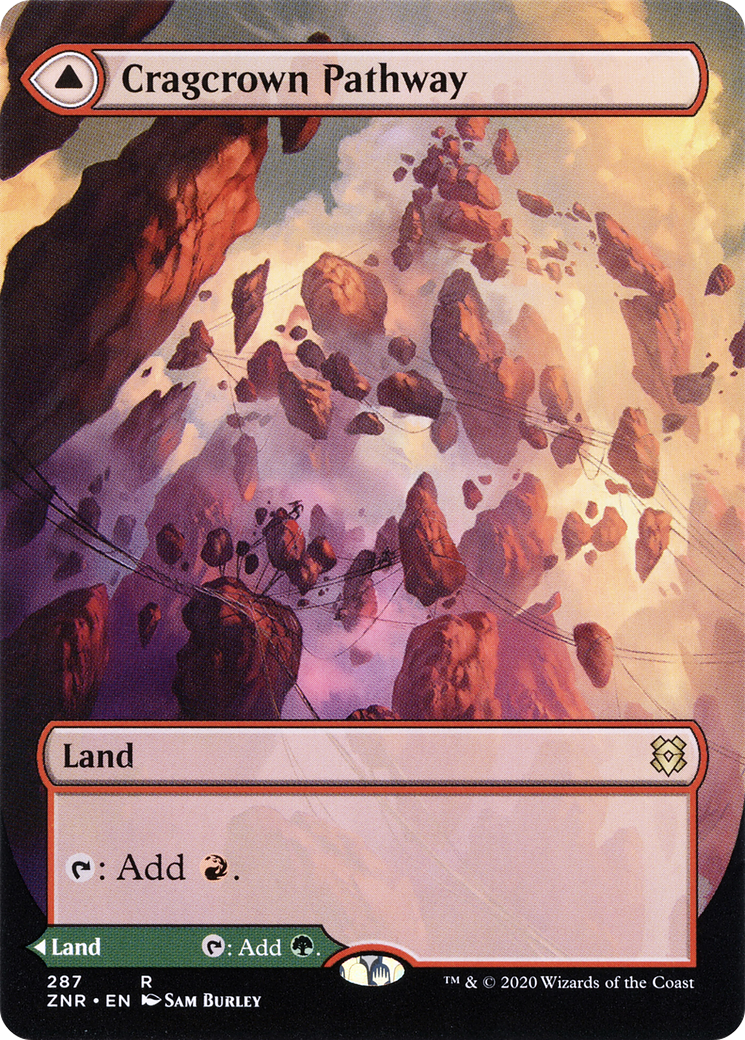 Cragcrown Pathway (Borderless) (ZNR-287) (Showcase) [Zendikar Rising]