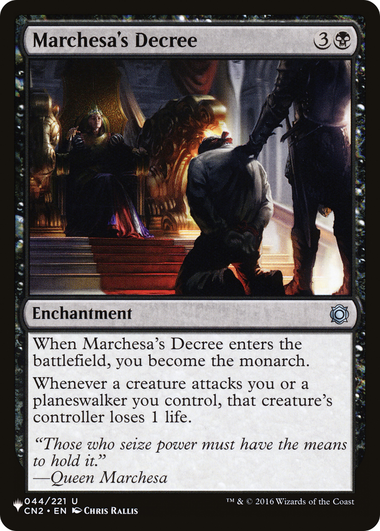 Marchesa's Decree (LIST-044/221) [The List]