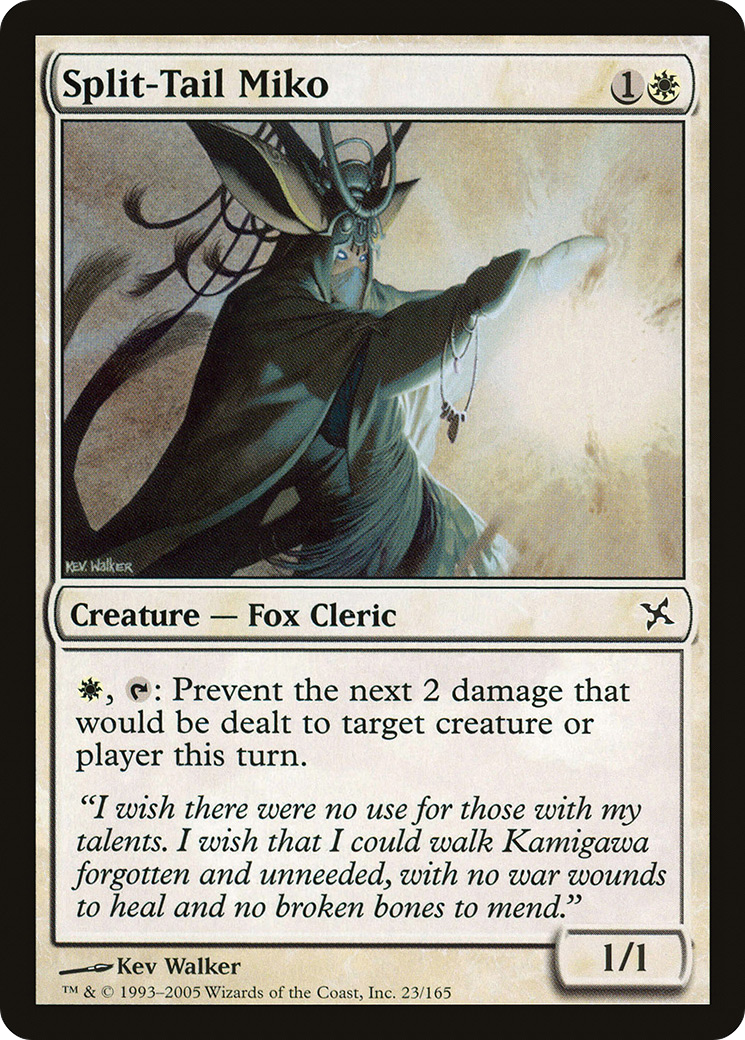 Split-Tail Miko (BOK-023) [Betrayers of Kamigawa]