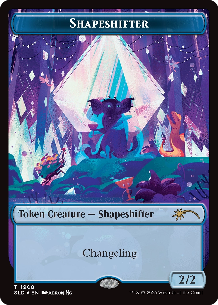 Shapeshifter Token (SLD-1908) (Double Rainbow Foil) [Secret Lair Drop] Foil