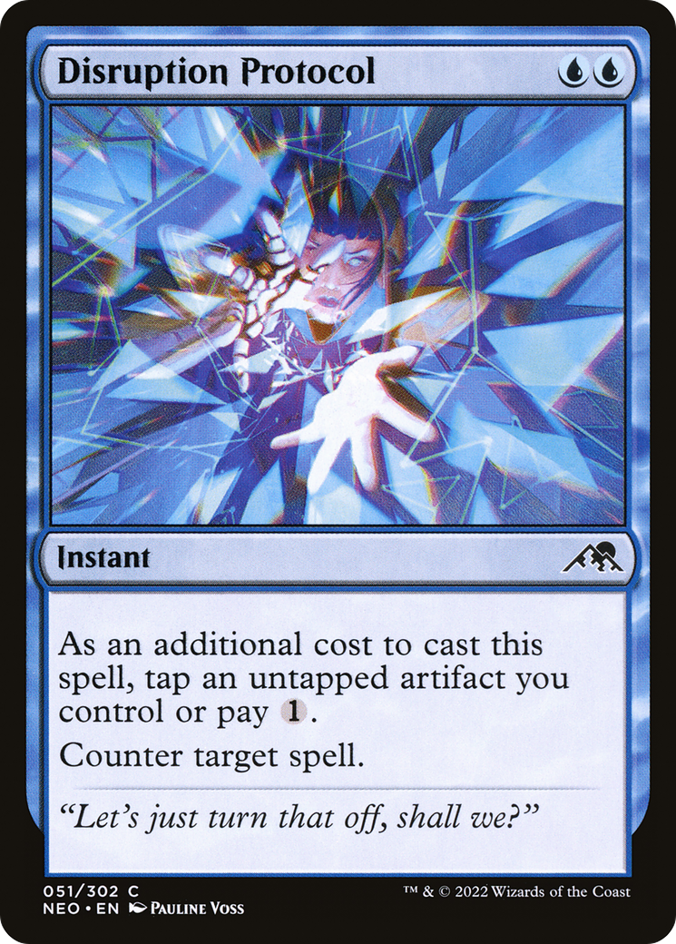 Disruption Protocol (NEO-051) [Kamigawa: Neon Dynasty] Foil