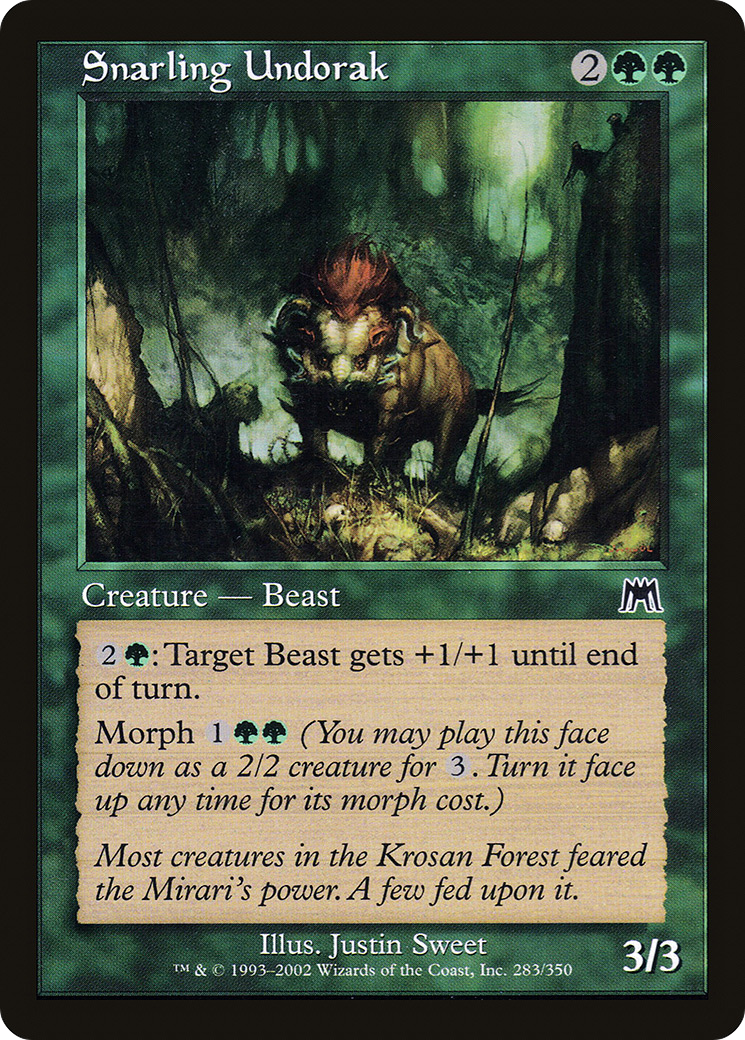 Snarling Undorak (ONS-283) [Onslaught] Foil