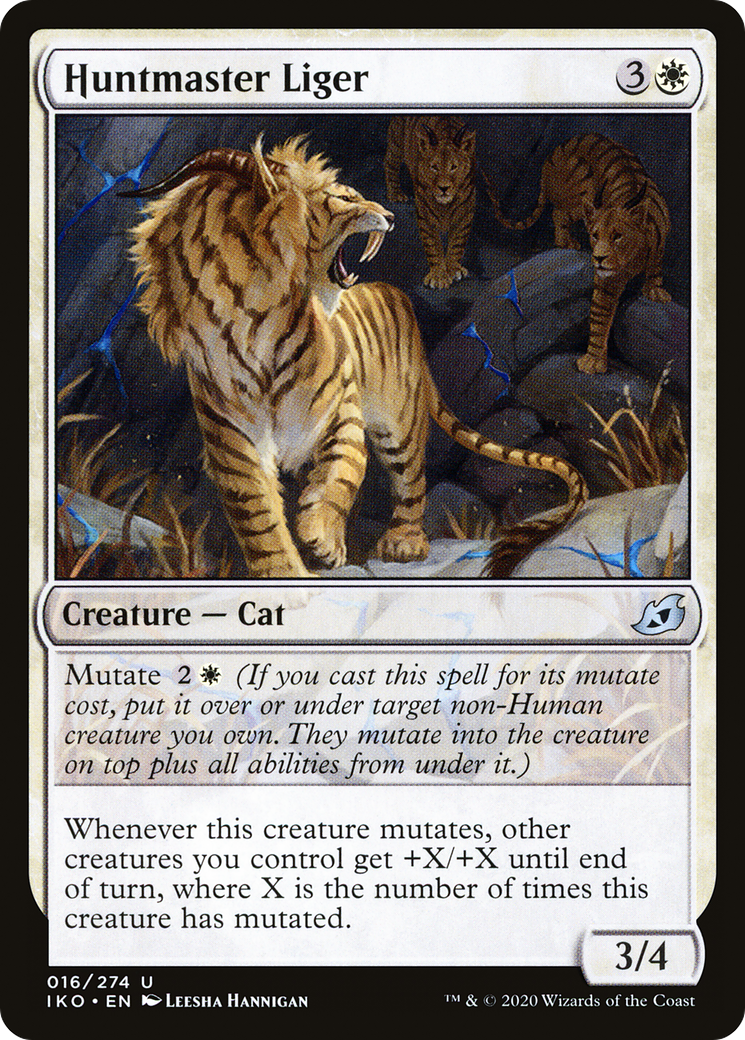 Huntmaster Liger - Foil [Ikoria: Lair of Behemoths]