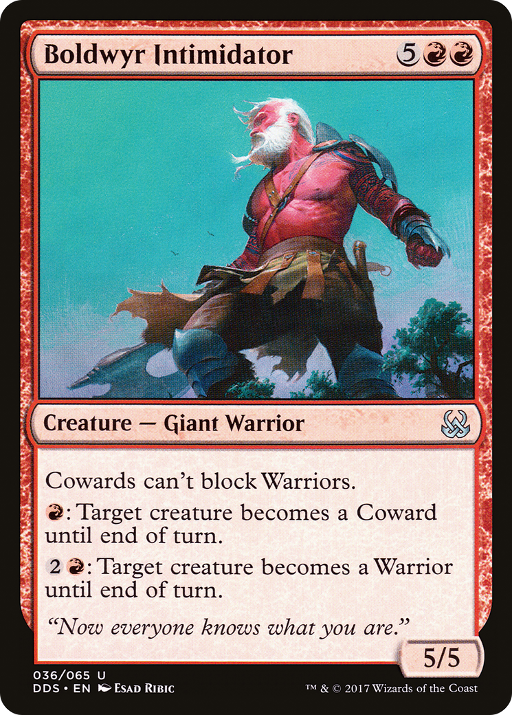 Boldwyr Intimidator (DDS-036) [Duel Decks: Mind vs. Might]