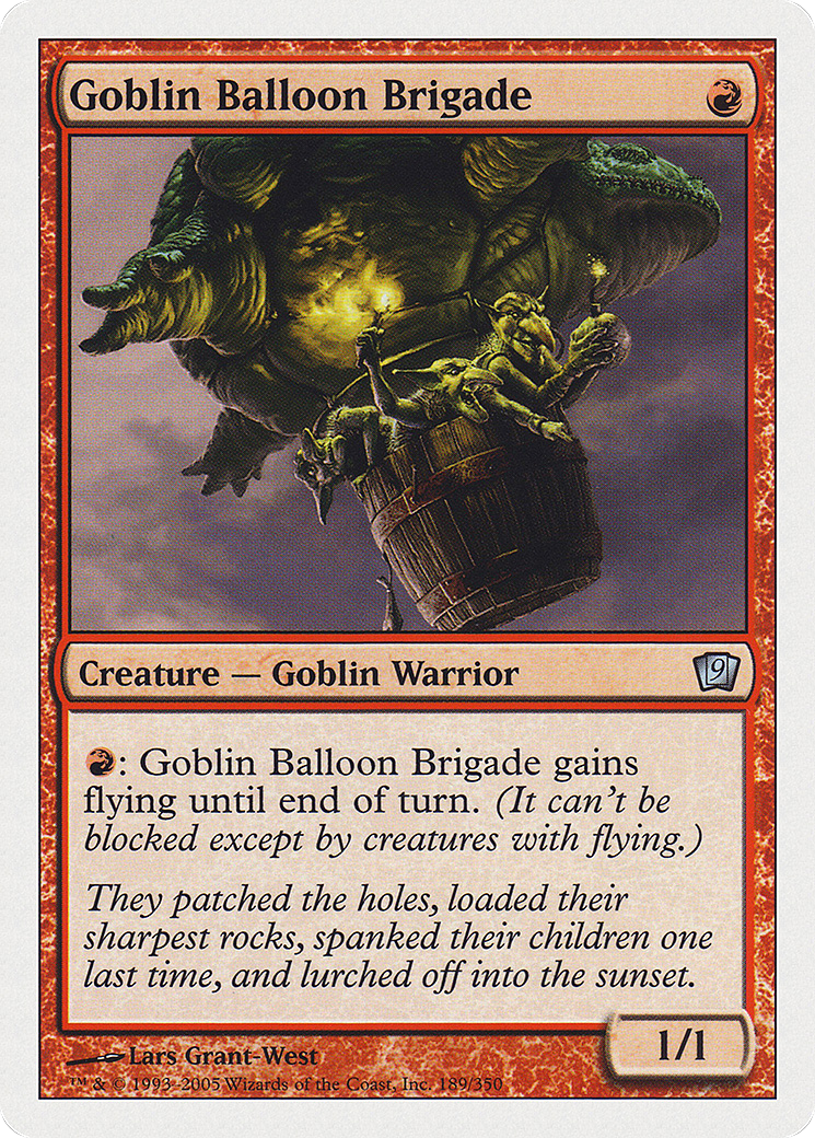 Goblin Balloon Brigade (9ED-189) [9th Edition] Foil