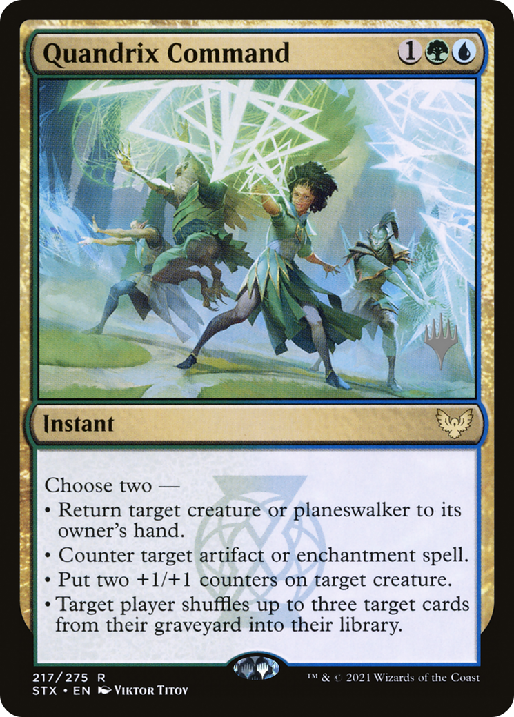 Quandrix Command (PPSTX-217) [Promo Pack: Strixhaven: School of Mages Promos]