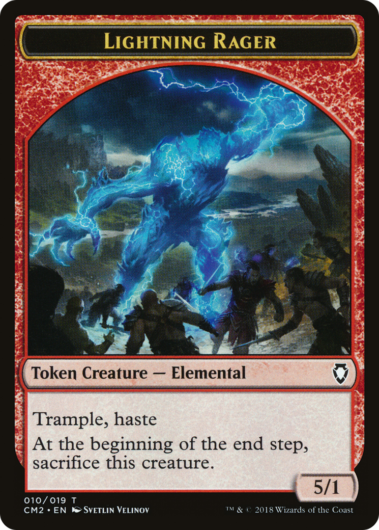 Lightning Rager Token (CM2-010) [Commander Anthology Volume II Tokens]