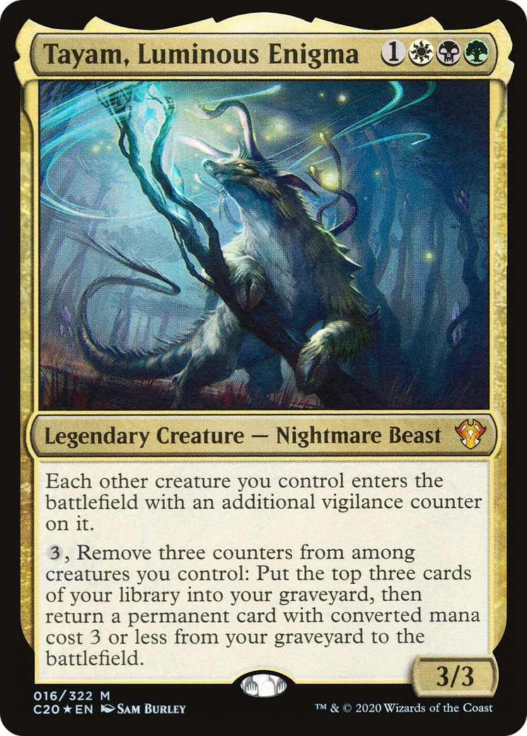 Tayam, Luminous Enigma (C20-016) [Commander 2020] Foil