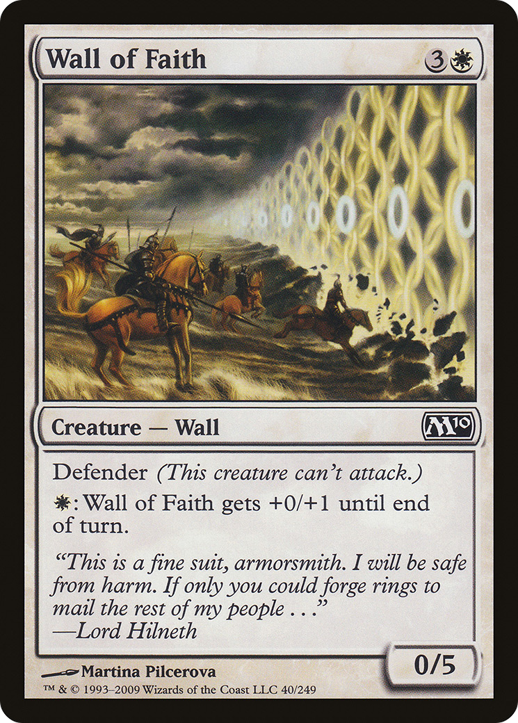 Wall of Faith (M10-040) [Magic 2010] Foil