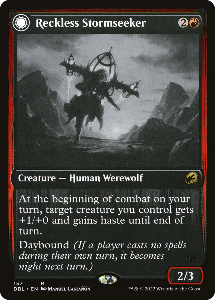 Reckless Stormseeker (DBL-157) [Innistrad: Double Feature] Foil