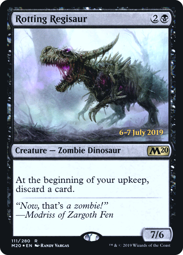 Rotting Regisaur (PRE-111) [Core Set 2020 Promos] Foil