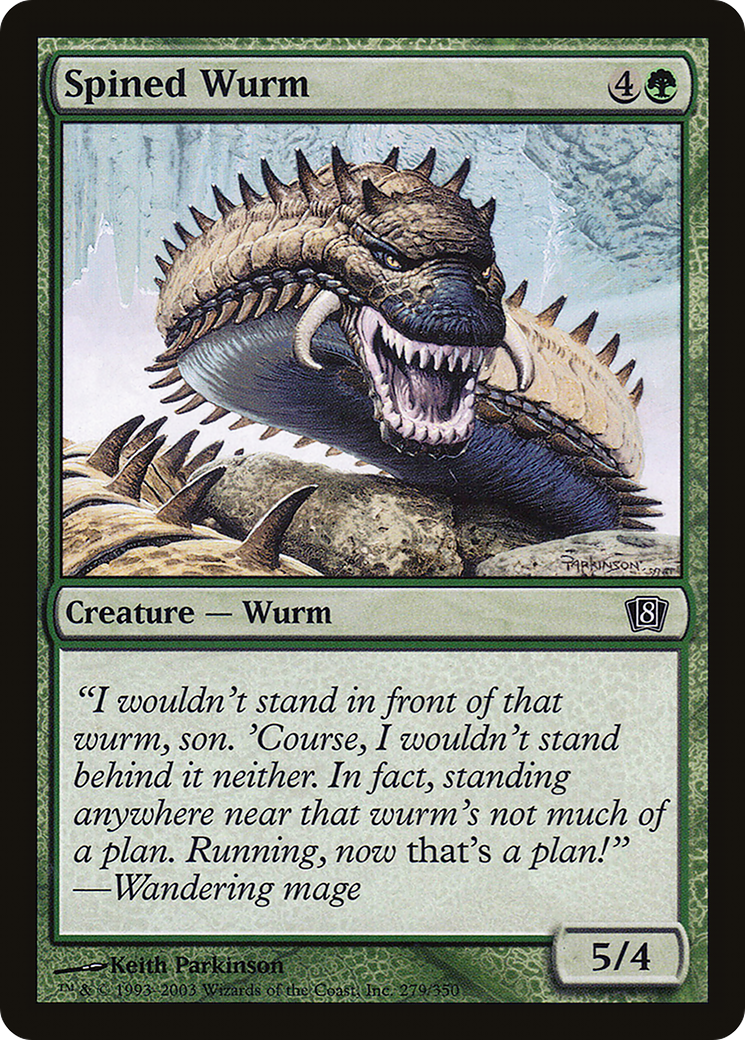 Spined Wurm (8ED-279) [8th Edition]