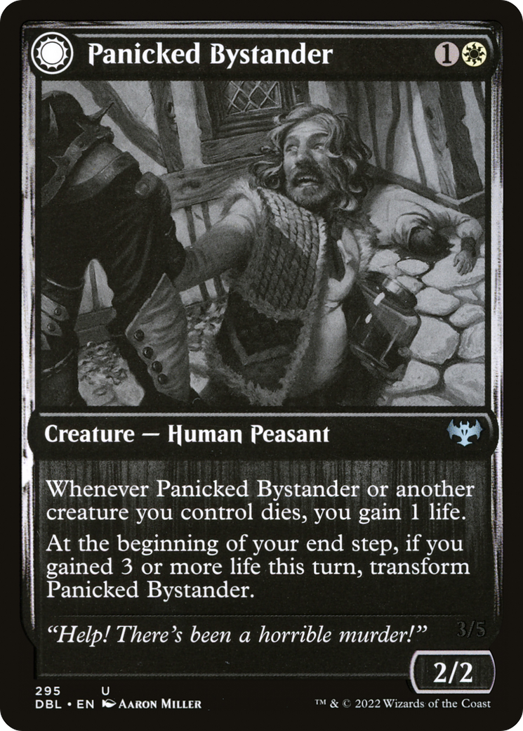 Panicked Bystander (DBL-295) [Innistrad: Double Feature] Foil
