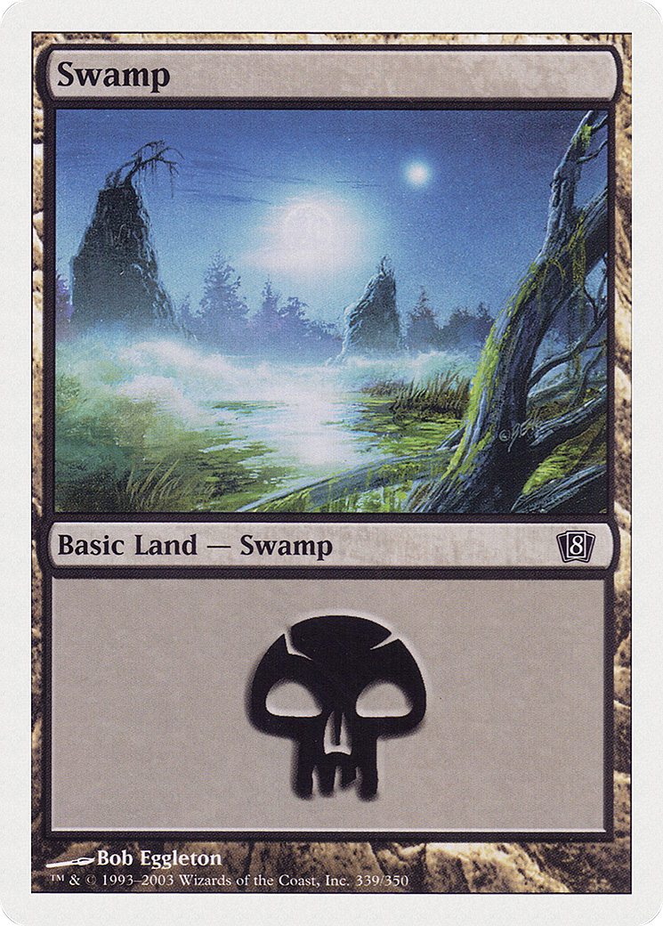 Swamp (8ED-339) [8th Edition] Foil