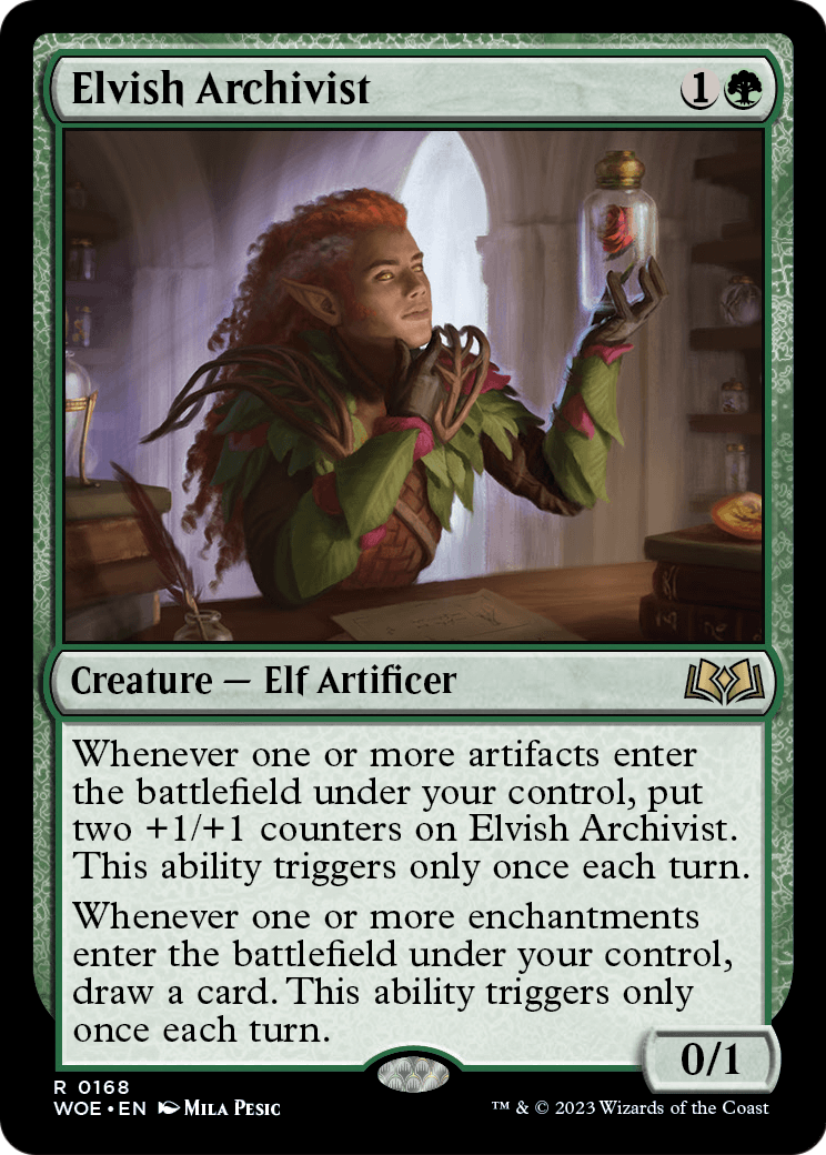 Elvish Archivist (WOE-168) [Wilds of Eldraine] Foil