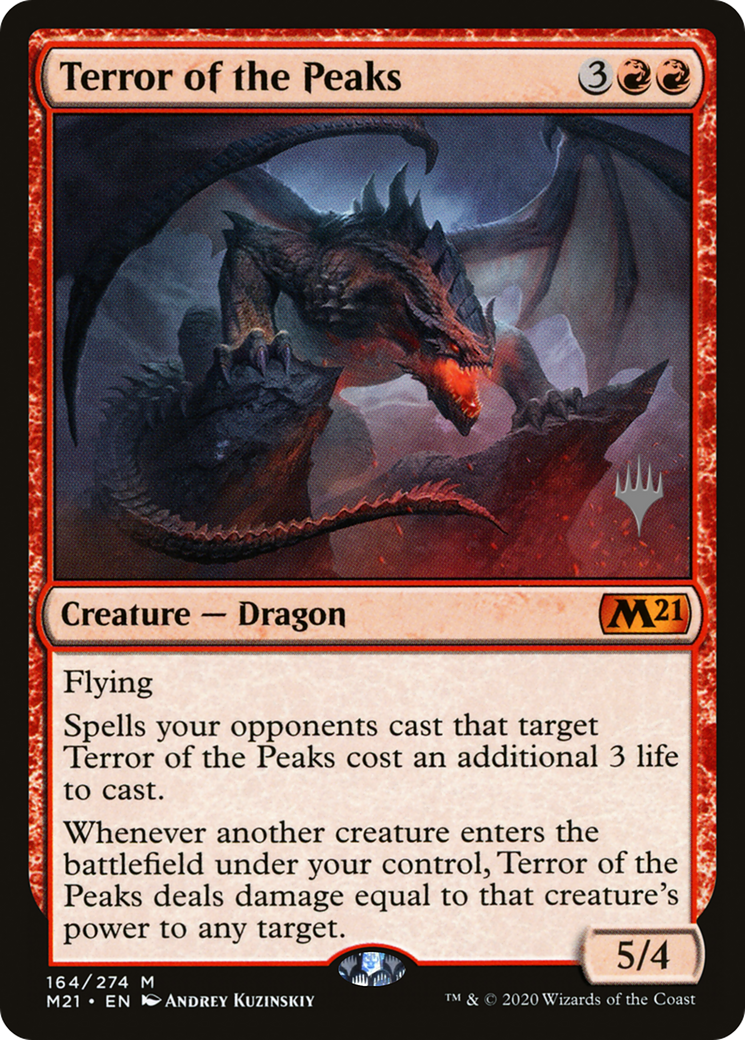 Terror of the Peaks (PPM21-164) [Promo Pack: Core Set 2021 Promos] Foil
