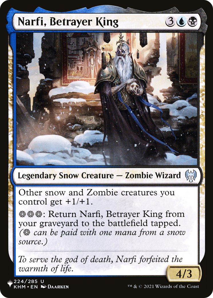 Narfi, Betrayer King - The List [The List]