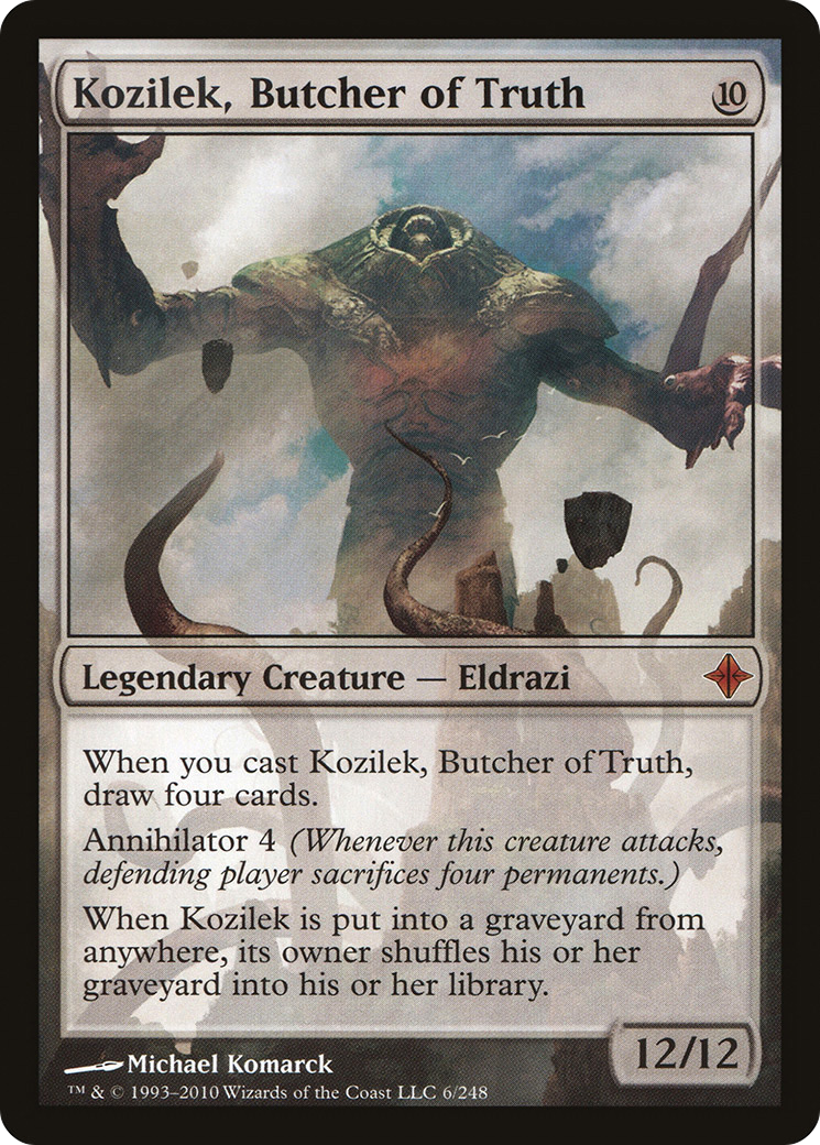 Kozilek, Butcher of Truth (ROE-006) [Rise of the Eldrazi] Foil