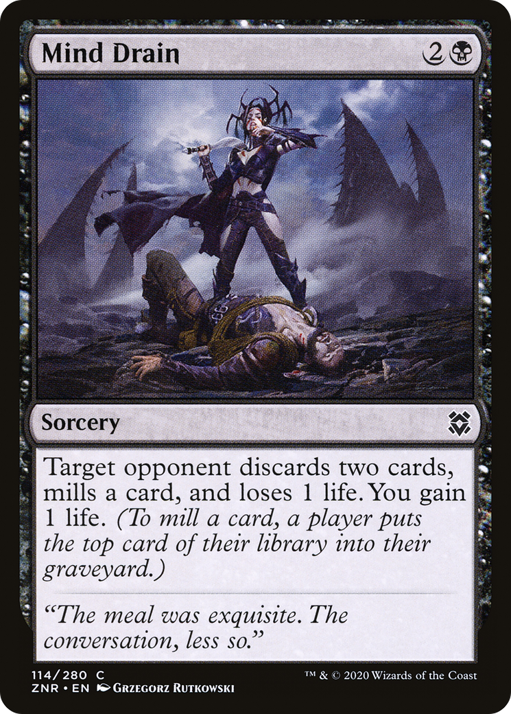 Mind Drain (ZNR-114) [Zendikar Rising] Foil