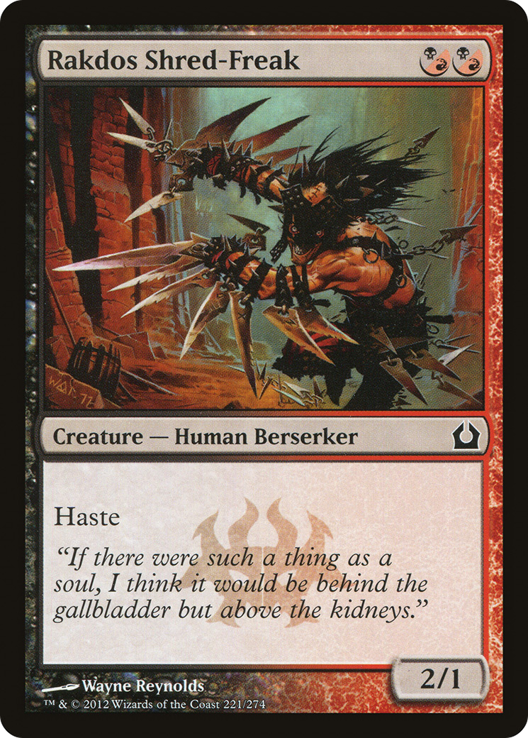 Rakdos Shred-Freak (RTR-221) [Return to Ravnica]